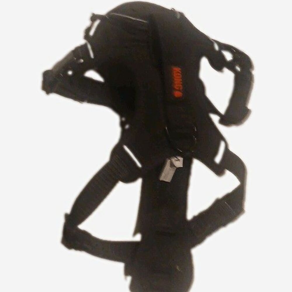 Black KONG Reflective Waste Bag Comfort Dog Harness Sz Medium Adjustable Padded
